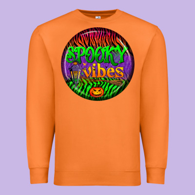 Halloween Round Earrings 2 Premium Sweatshirt Designed By Bundleandbundleshop