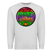 Dove Grey halloween round earrings 2 Premium Sweatshirt - BundleAndBundleShop