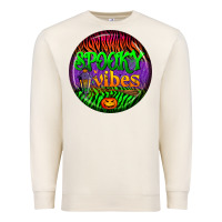 Sandshell halloween round earrings 2 Premium Sweatshirt - BundleAndBundleShop