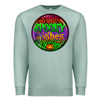 Seafoam halloween round earrings 2 Premium Sweatshirt - BundleAndBundleShop
