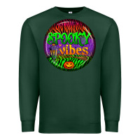Sports Green halloween round earrings 2 Premium Sweatshirt - BundleAndBundleShop
