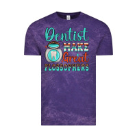 Cloud Purple dentist make great flossophers Vintage Tee - JahusDesignShop