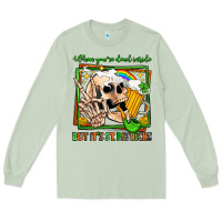 Matcha when you're dead inside but it's st patricks Long Sleeve Tee - Jasminsmagicworld