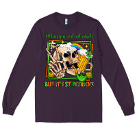 Plum when you're dead inside but it's st patricks Long Sleeve Tee - Jasminsmagicworld