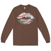 Chestnut baseball lips Long Sleeve Tee - AdoDesignShop