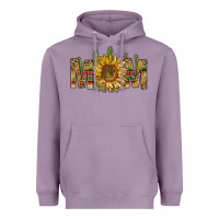 Lavender Western Mom With Sunflower Heavyweight Hoodie - BundleAndBundleShop