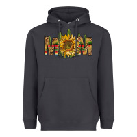 Smoke Western Mom With Sunflower Heavyweight Hoodie - BundleAndBundleShop