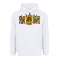 White Western Mom With Sunflower Heavyweight Hoodie - BundleAndBundleShop