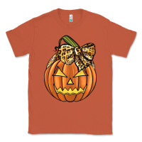 Copper Leopard Ribbon Halloween Pumkin Classic Tee - JahusDesignShop
