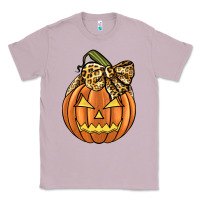Lilac Leopard Ribbon Halloween Pumkin Classic Tee - JahusDesignShop
