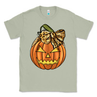 Matcha Leopard Ribbon Halloween Pumkin Classic Tee - JahusDesignShop