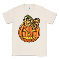 Natural Leopard Ribbon Halloween Pumkin Classic Tee - JahusDesignShop