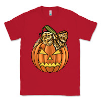 Red Leopard Ribbon Halloween Pumkin Classic Tee - JahusDesignShop