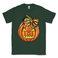Sports Green Leopard Ribbon Halloween Pumkin Classic Tee - JahusDesignShop