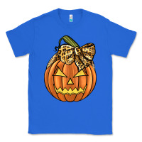 True Royal Leopard Ribbon Halloween Pumkin Classic Tee - JahusDesignShop