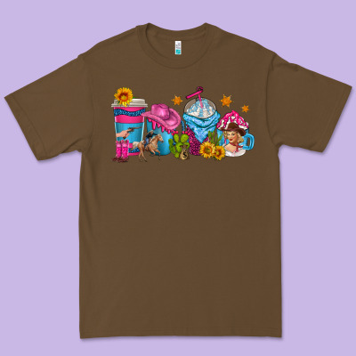 Premium Tee cowgirl coffee cups