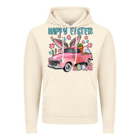 Vintage Artic Happy Easter truck Vintage Hoodie - OliviaCreatesArt
