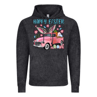 Vintage Black Happy Easter truck Vintage Hoodie - OliviaCreatesArt