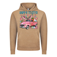 Vintage Coffee Happy Easter truck Vintage Hoodie - OliviaCreatesArt