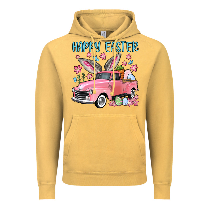 Happy Easter Truck Vintage Hoodie by OliviaCreatesArt | Teevron