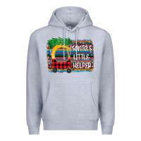 Heather Grey santa little helper Premium Hoodie - Bettercallsaul