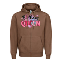 Chestnut birthday queen Zipper Hoodie - MaliasSmallBusiness