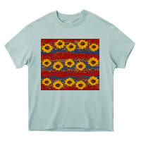 Arona usa and sunflower pattern Heavy Core Tee - Artiststas