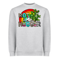 Heather Grey not a hugger Heavyweight Sweatshirt - AdoDesignShop