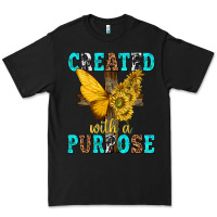 Black created with a purpose Premium Tee - texasbilliewilder