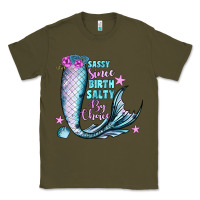 Army Green sassy since birth salty by choice Classic Tee - JahusDesignShop