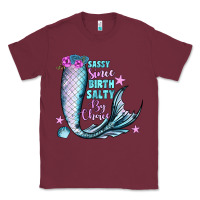 Burgundy sassy since birth salty by choice Classic Tee - JahusDesignShop