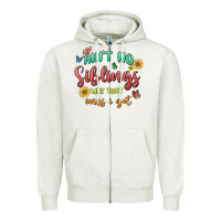 Oatmeal Heather aint no siblings like that ones i got Zipper Hoodie - MaliasSmallBusiness