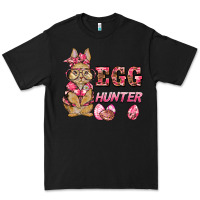 Black easter pink camouflage egg hunter  bunny Premium Tee - BarkalooDesign