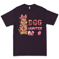 Plum easter pink camouflage egg hunter  bunny Premium Tee - BarkalooDesign