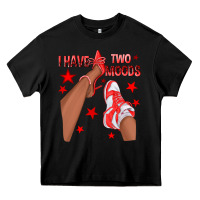 Black Bright Red I Have Two Moods Afro Girl Sneakers Heavy Core Tee - texasbilliewilder