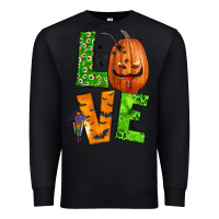Black love halloween Premium Sweatshirt - BundleAndBundleShop
