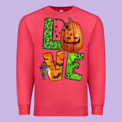 Love Halloween Premium Sweatshirt Designed By Bundleandbundleshop