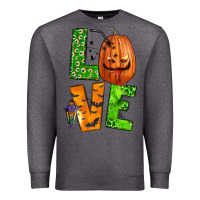 Charcoal Heather love halloween Premium Sweatshirt - BundleAndBundleShop