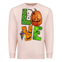 Pale Pink love halloween Premium Sweatshirt - BundleAndBundleShop