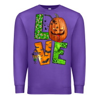 Purple love halloween Premium Sweatshirt - BundleAndBundleShop