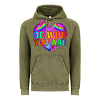 Vintage Olive be who you are Vintage Hoodie - HRA Design Shop
