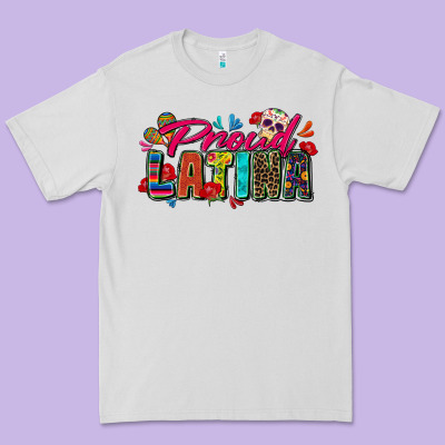 Proud Latina Premium Tee Designed By Zillion Design Studio