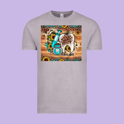 Dental Sunflower Vintage Tee Designed By Jahusdesignshop
