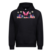 Black butterflies and flowers Urban Hoodie - TumblerDesignByShophia
