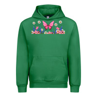 Emerald butterflies and flowers Urban Hoodie - TumblerDesignByShophia