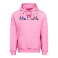 Fuchsia Pink butterflies and flowers Urban Hoodie - TumblerDesignByShophia