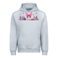 Heather Grey butterflies and flowers Urban Hoodie - TumblerDesignByShophia