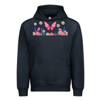 Navy butterflies and flowers Urban Hoodie - TumblerDesignByShophia