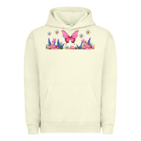 Pigment Pistachio butterflies and flowers Urban Hoodie - TumblerDesignByShophia