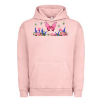 Pigment Salmon butterflies and flowers Urban Hoodie - TumblerDesignByShophia